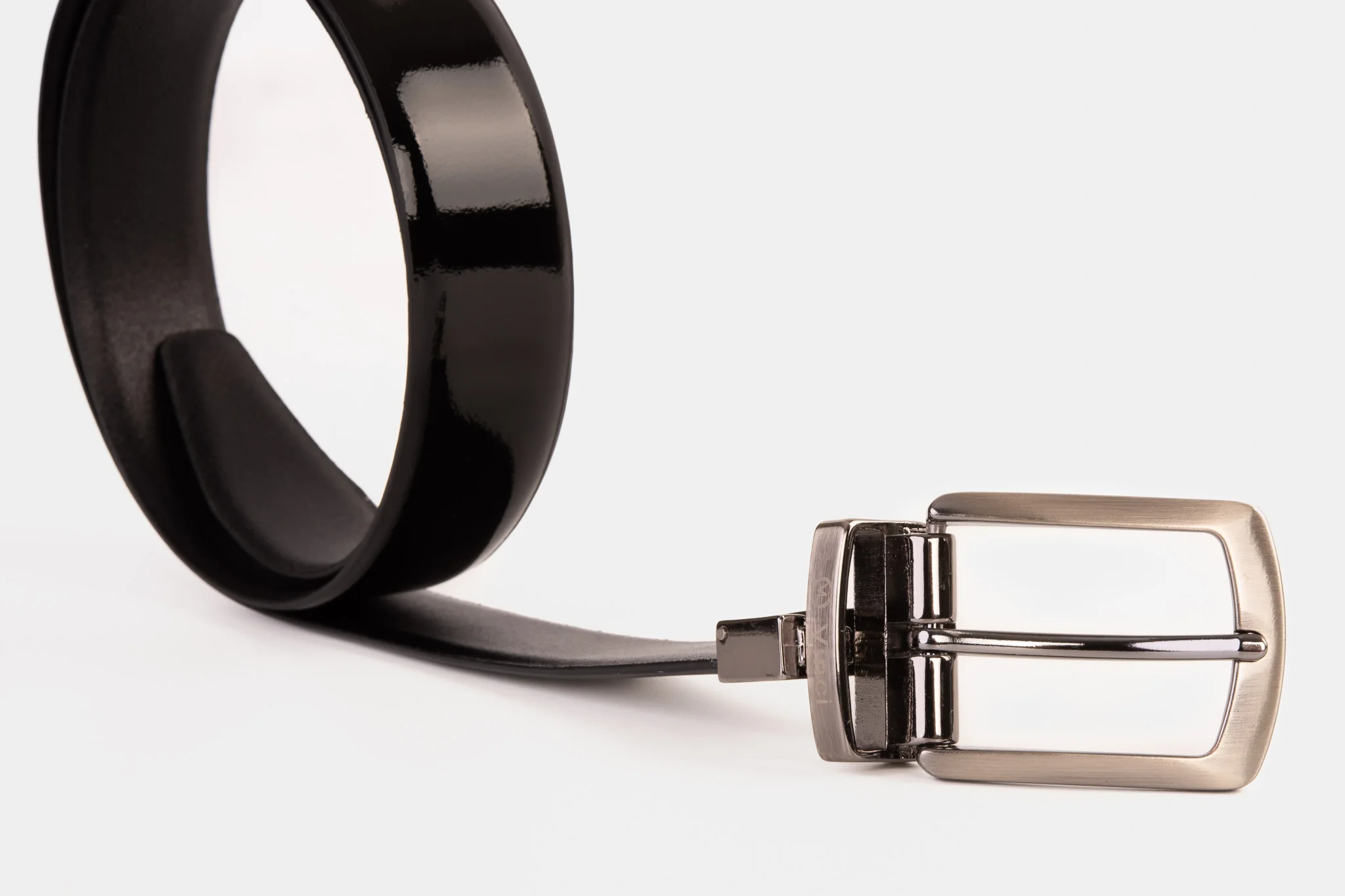 The Sun Reversible Black Patent Leather Belt - Image 3
