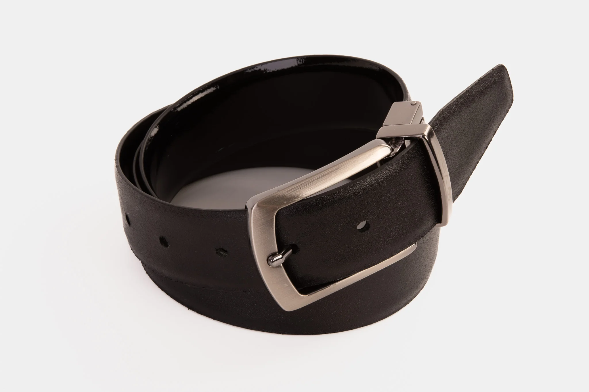 The Sun Reversible Black Patent Leather Belt - Image 9