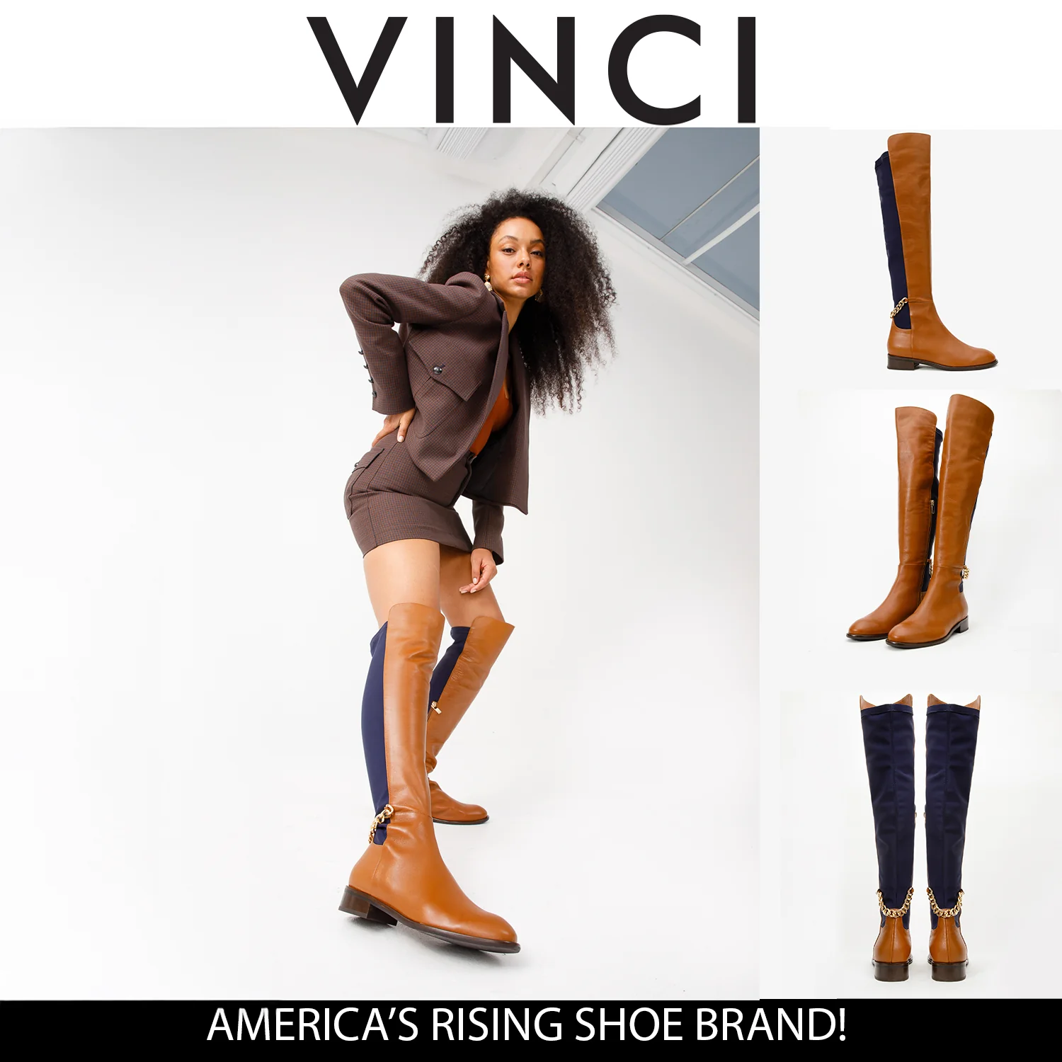 The Tallin Tan Leather Knee High Women Boot - Image 10