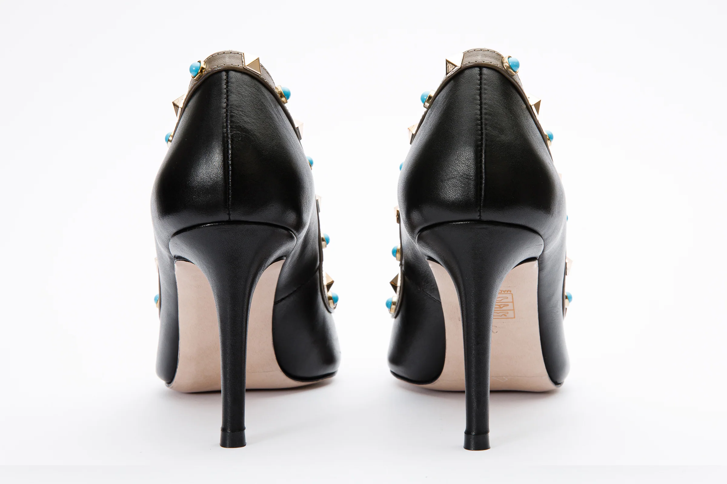 The Tikapur Black Leather Pump Women Shoe Final Sale! - Image 3