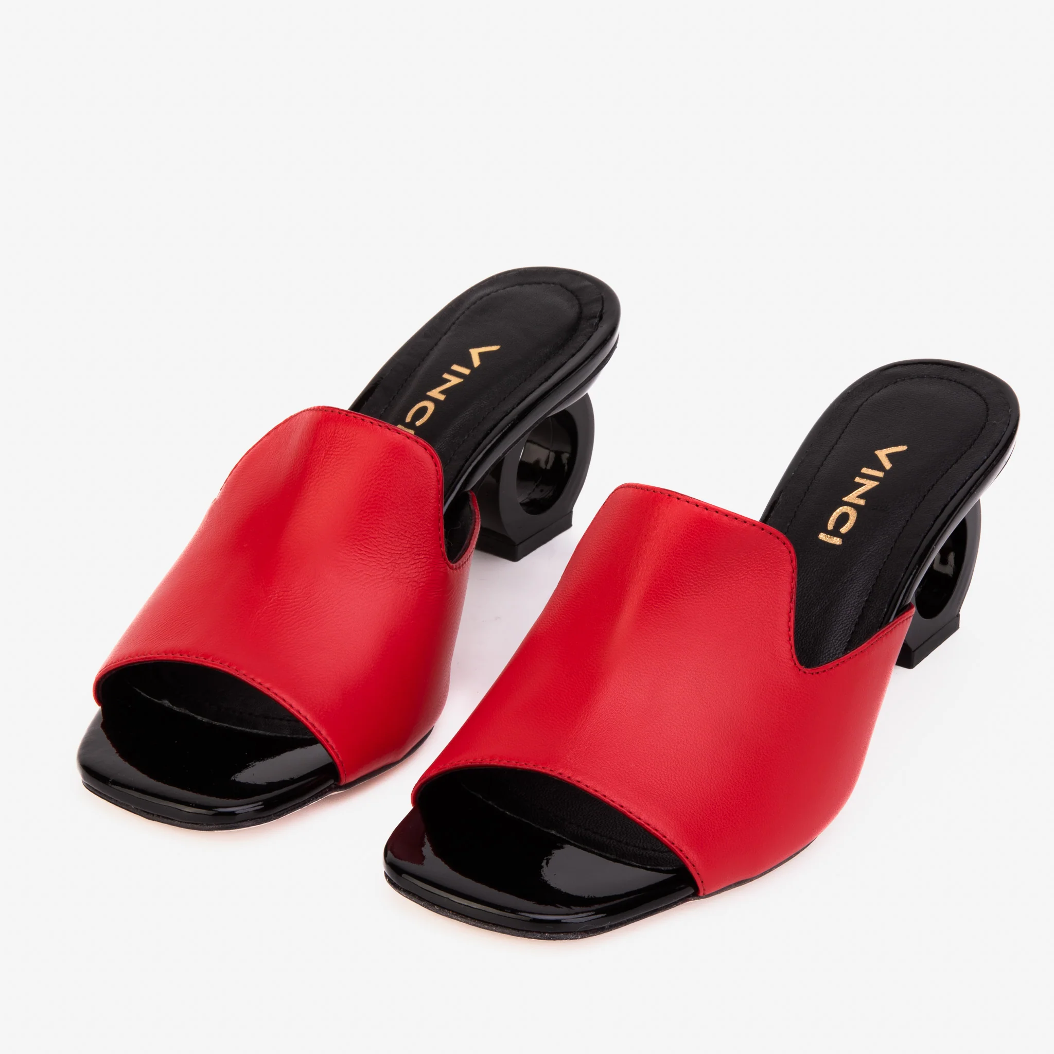 The Tory Red Leather Women Sandal - Image 6