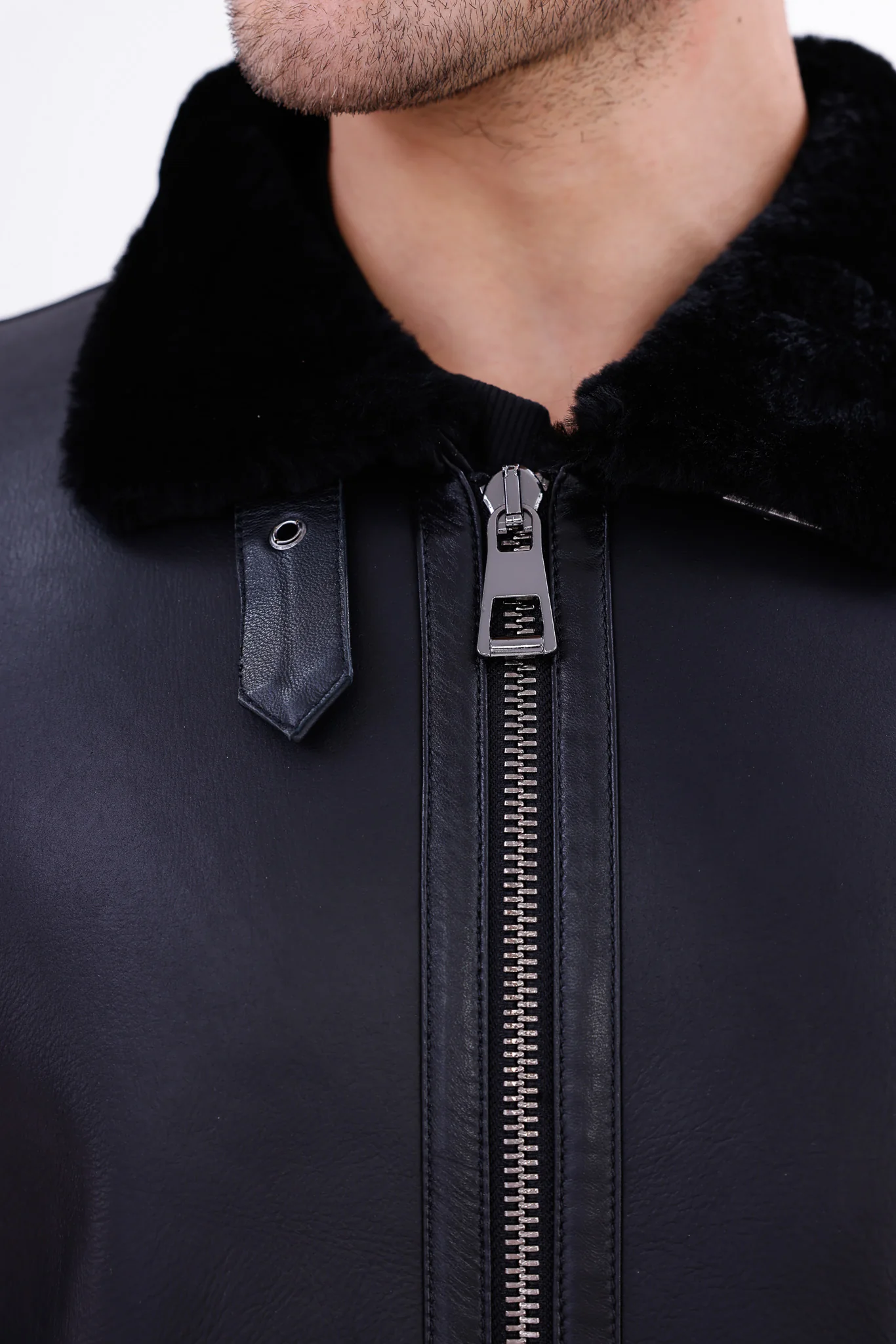 The Treviso Black Shearling Men Jacket - Image 5