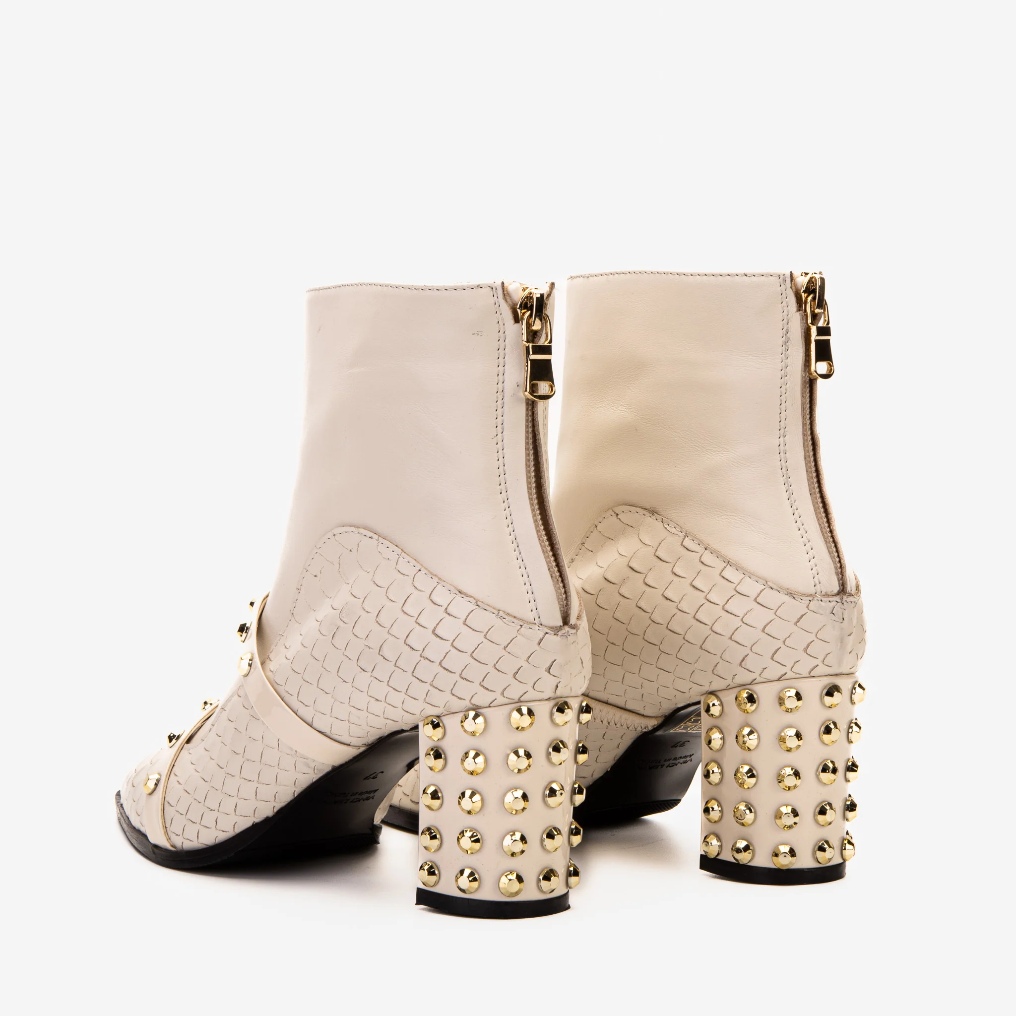 The Valentina Leather Block Heel Women Boot - Image 4