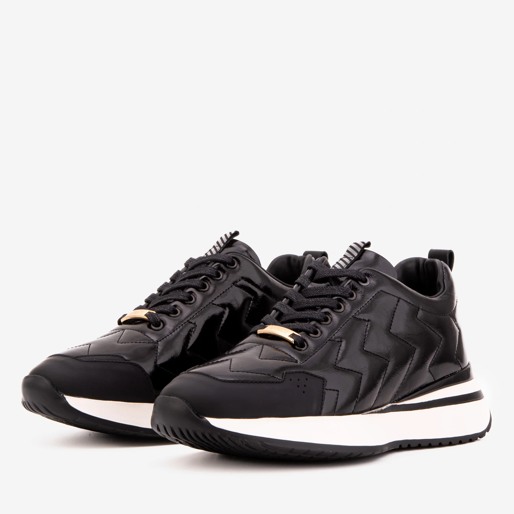 The Veneto Black Leather Men Sneaker - Image 2