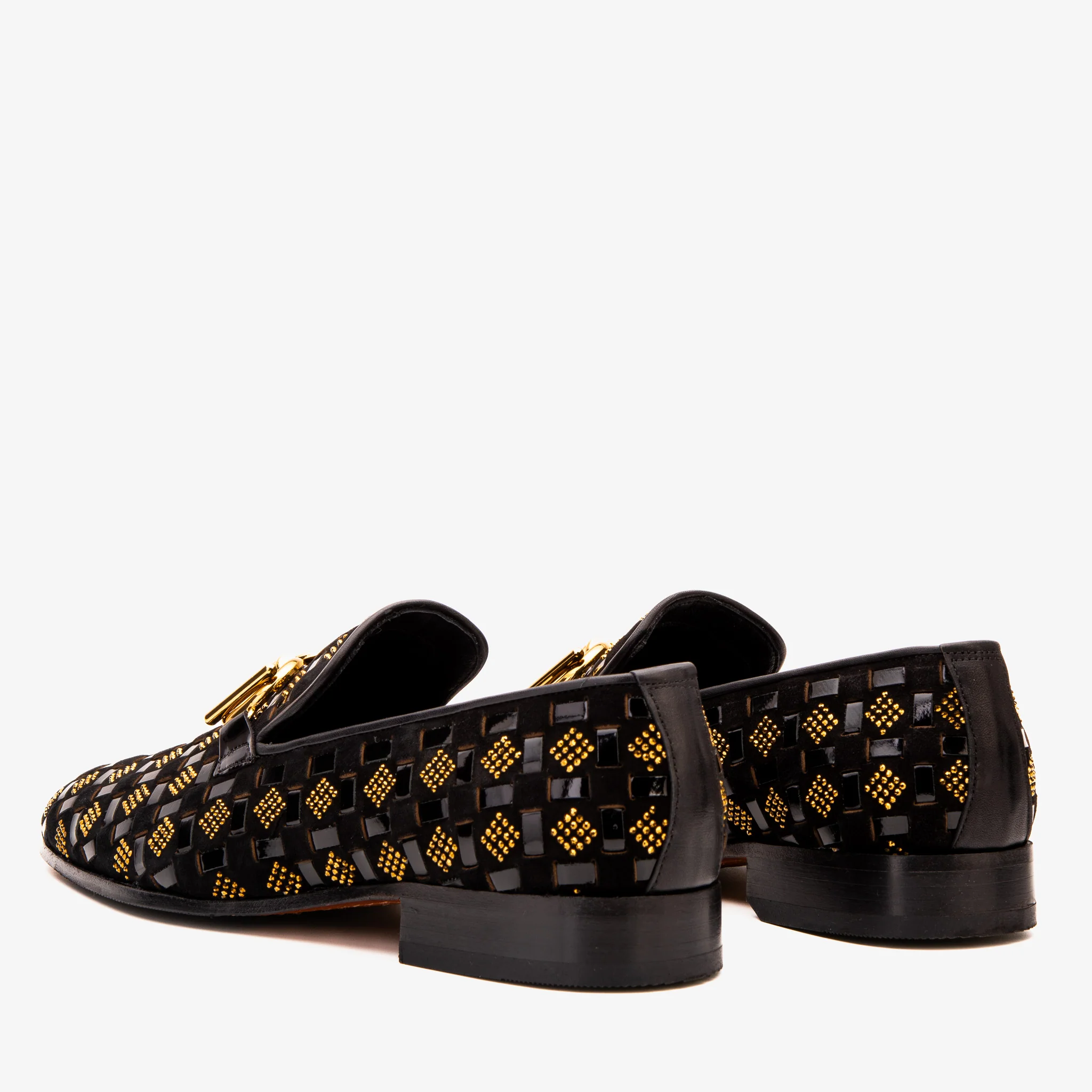 The Vicino Men Shoe Black Bit Dress Loafer - Image 4