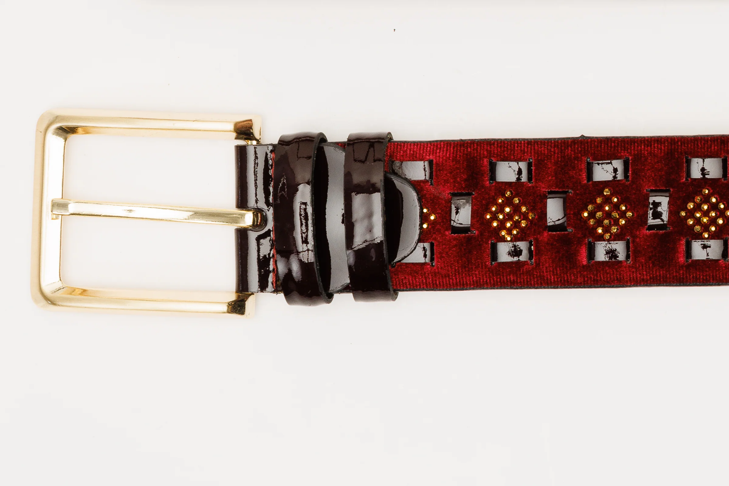 The Vicino Burgundy Leather Belt - Image 3