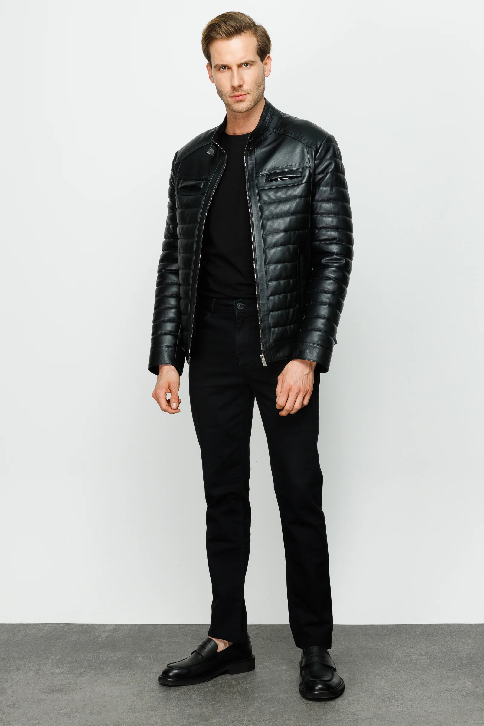 The Wilkerson Black Leather Men Jacket - Image 2